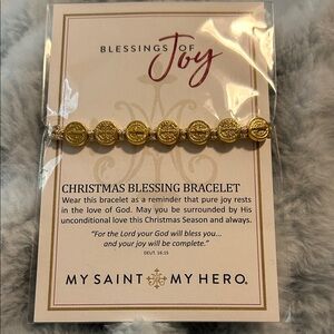 Gold Christmas Blessing Bracelet